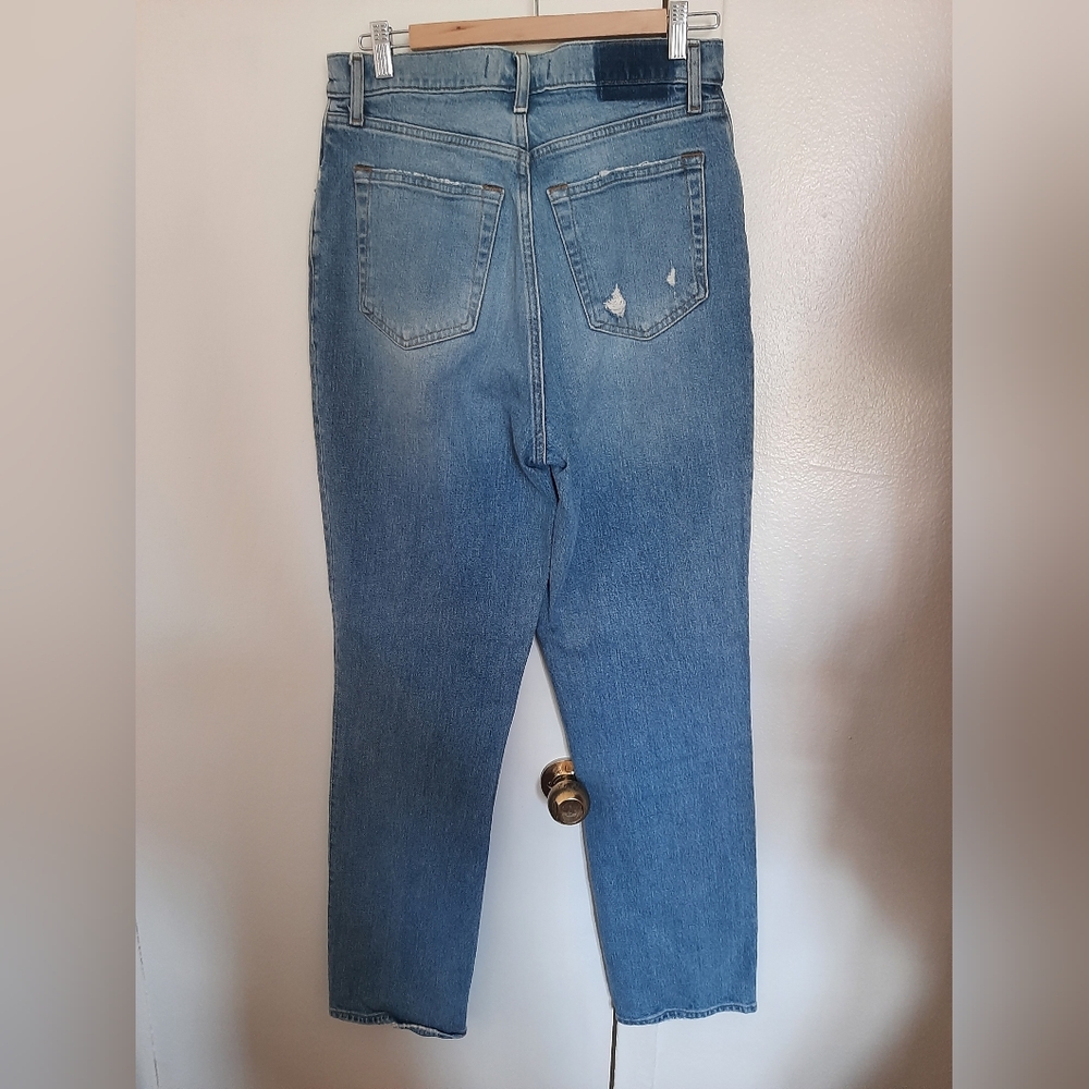 ABERCROMBIE Women's Curve Love 90s Ultra High Rise Straight Jeans - Picture 5 of 5